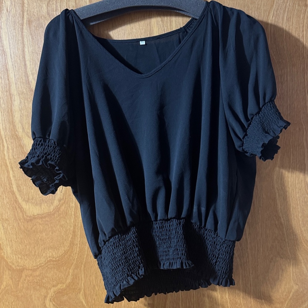 Elegant Black Women's Top